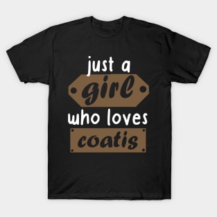 Girl coati coati love lover proboscis T-Shirt